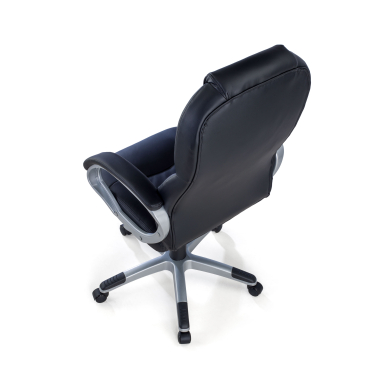 office chair black kiel synthetic leather upholstered armrests 7