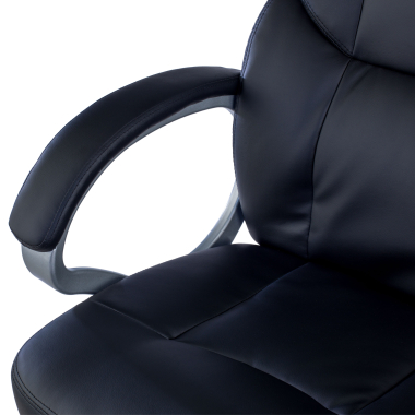 office chair black kiel synthetic leather upholstered armrests 6