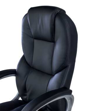 office chair black kiel synthetic leather upholstered armrests 5