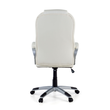 office chair white kiel synthetic leather upholstered armrests 6