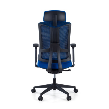 ergonomic chair blue black frame mesh 3d adjustable armrests lumbar support headrest 6
