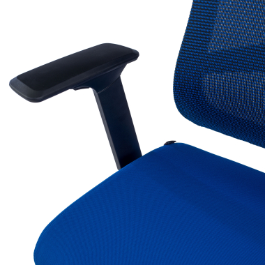 ergonomic chair blue black frame mesh 3d adjustable armrests lumbar support headrest 8