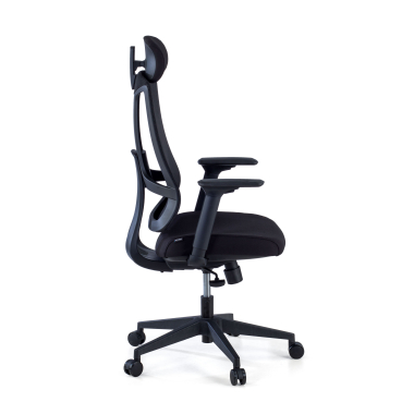 ergonomic chair black black frame mesh 3d adjustable armrests lumbar support headrest 4