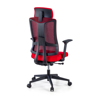 ergonomic chair red black frame mesh 3d adjustable armrests lumbar support headrest 5