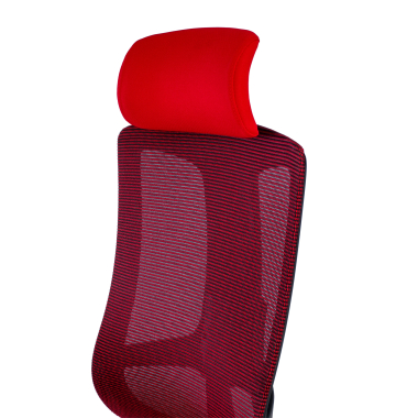 ergonomic chair red black frame mesh 3d adjustable armrests lumbar support headrest 8