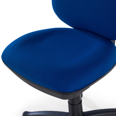 office chair blue without arms fabric no armrests 10