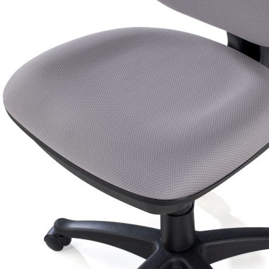 office chair gray without arms fabric no armrests 10
