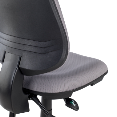 office chair gray without arms fabric no armrests 9