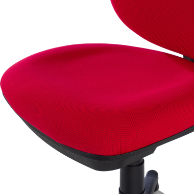 office chair red without arms fabric no armrests 9