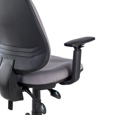 office chair gray with arms fabric 1d adjustable armrests 6