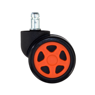 wheel for office chairs caster orange 11x60mm gaming 3