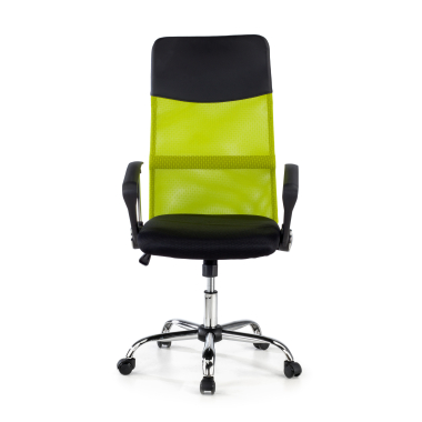 office chair green nova mesh fixed armrests 3