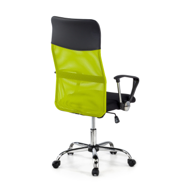 office chair green nova mesh fixed armrests 7