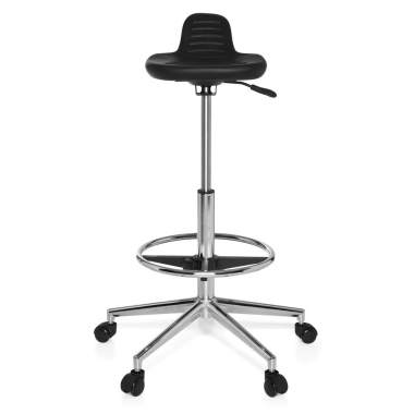 work and laboratory stool black maxwork 41 plastic no armrests 3