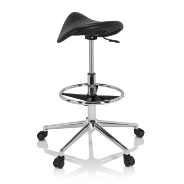 work and laboratory stool black ergonomic plastic no armrests 7