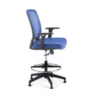 office stool blue stool mesh 1d adjustable armrests 4