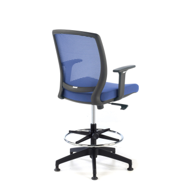 office stool blue stool mesh 1d adjustable armrests 5