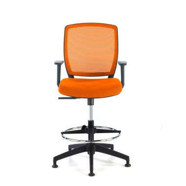 office stool orange stool mesh 1d adjustable armrests 3
