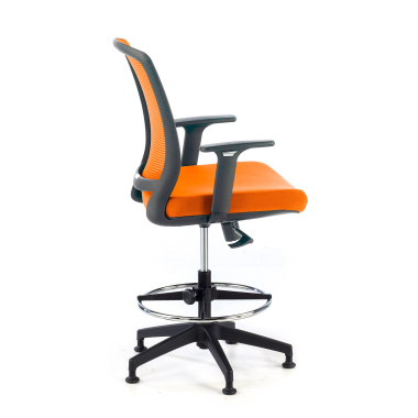 office stool orange stool mesh 1d adjustable armrests 4