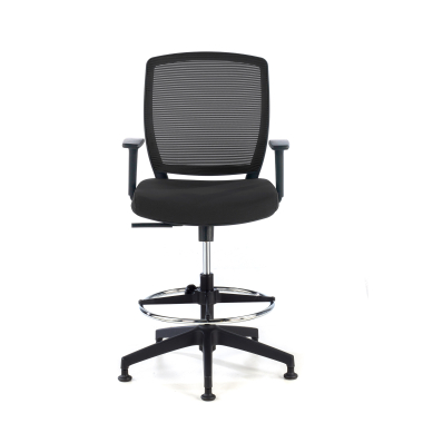 office stool black stool mesh 1d adjustable armrests 3