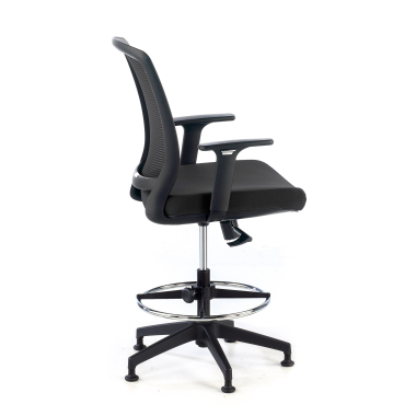 office stool black stool mesh 1d adjustable armrests 4