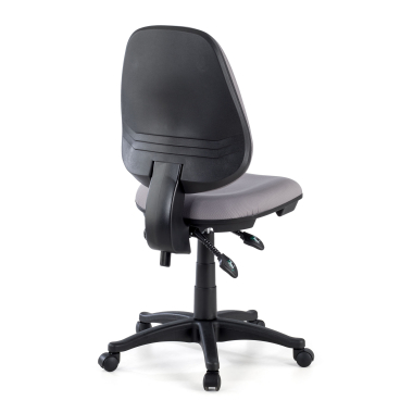 office chair gray without arms fabric no armrests 6