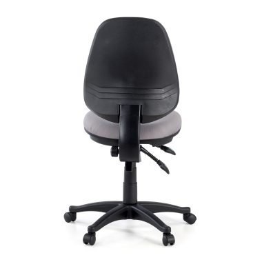 office chair gray without arms fabric no armrests 7