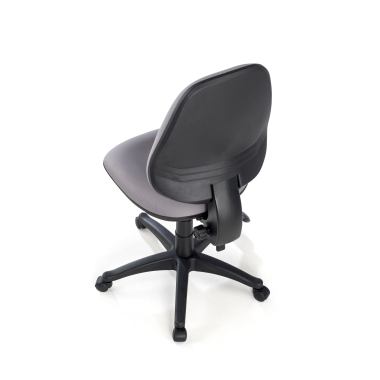 office chair gray without arms fabric no armrests 8