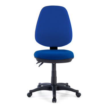 office chair blue without arms fabric no armrests 3