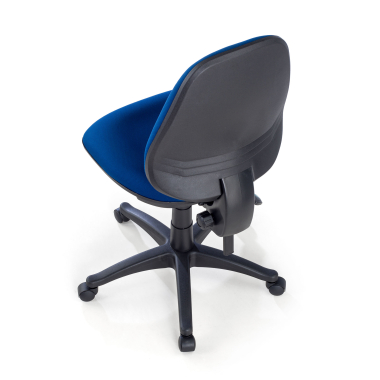 office chair blue without arms fabric no armrests 8