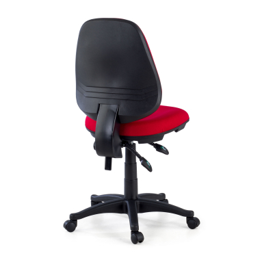 office chair red without arms fabric no armrests 6