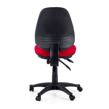 office chair red without arms fabric no armrests 7