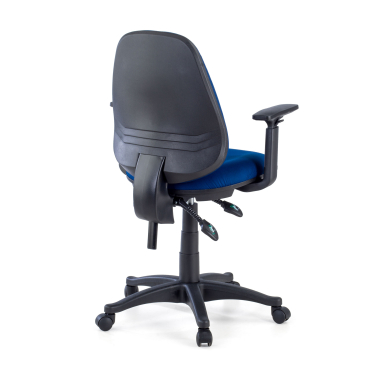 office chair blue with arms fabric 1d adjustable armrests 6