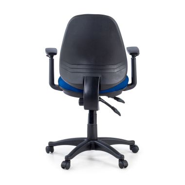 office chair blue with arms fabric 1d adjustable armrests 7