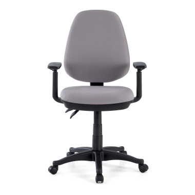 office chair gray with arms fabric 1d adjustable armrests 10