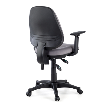 office chair gray with arms fabric 1d adjustable armrests 7