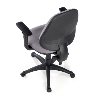 office chair gray with arms fabric 1d adjustable armrests 9