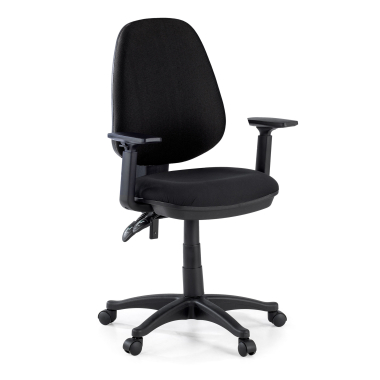 office chair black with arms fabric 1d adjustable armrests 1