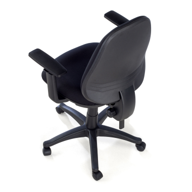 office chair black with arms fabric 1d adjustable armrests 9