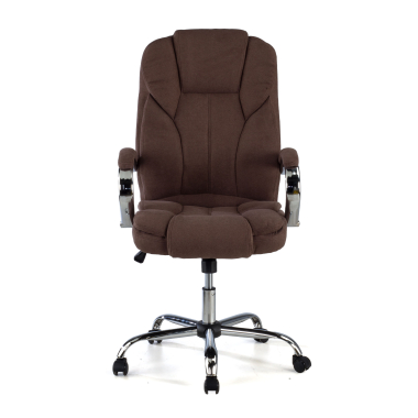 office chair brown upholstery fabric upholstered armrests 3