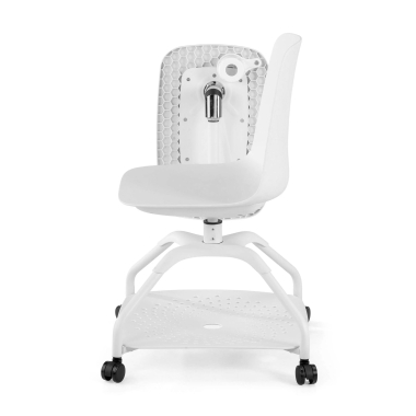 chair with writing tablet white step plastic movable armrests 6