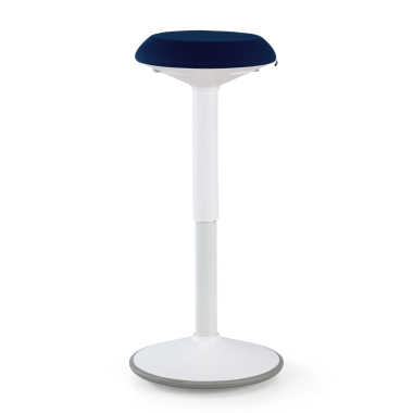 office stool white blue activepro fabric no armrests 3