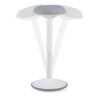 office stool white grey activepro fabric no armrests 1