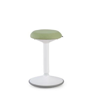 office stool white green activepro fabric no armrests 4