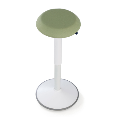 office stool white green activepro fabric no armrests 7