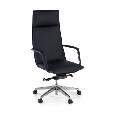 office chair black hamilton synthetic leather fixed armrests 1