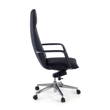 office chair black hamilton synthetic leather fixed armrests 4