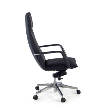 office chair black hamilton synthetic leather fixed armrests 5