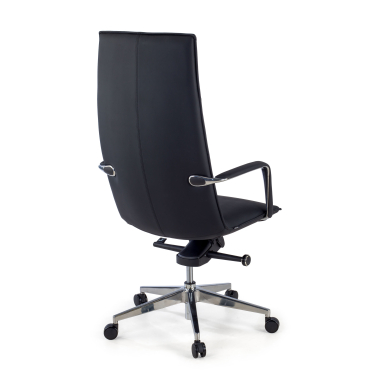 office chair black hamilton synthetic leather fixed armrests 6