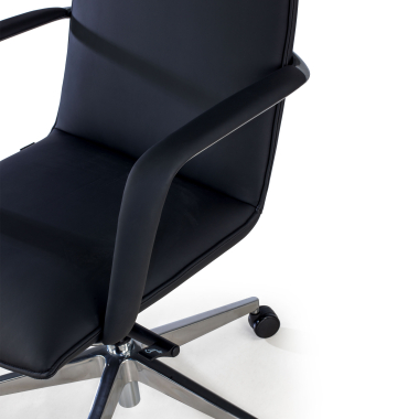 office chair black hamilton synthetic leather fixed armrests 9